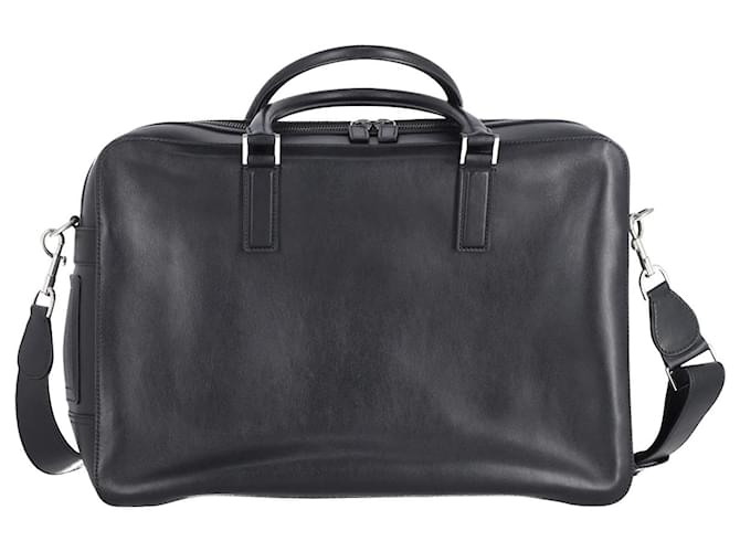 Anya Hindmarch Aktentasche mit Henkeltasche aus schwarzem Leder  ref.898705