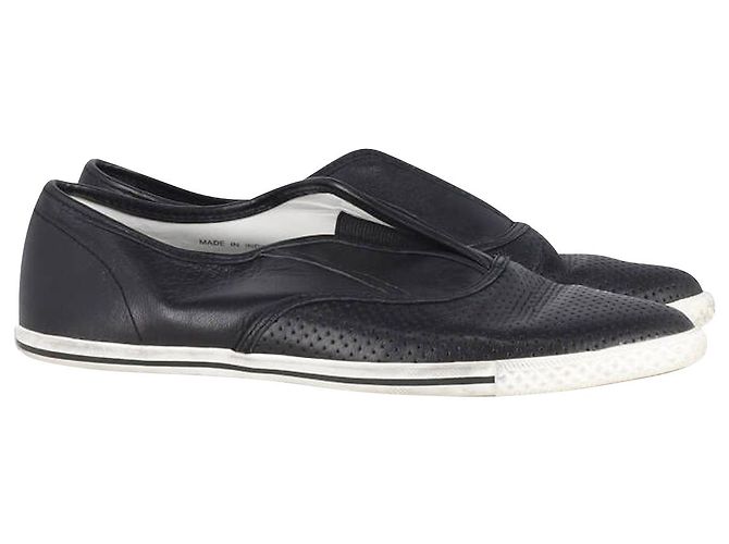 Marc by Marc Jacobs Baskets à enfiler en cuir noir