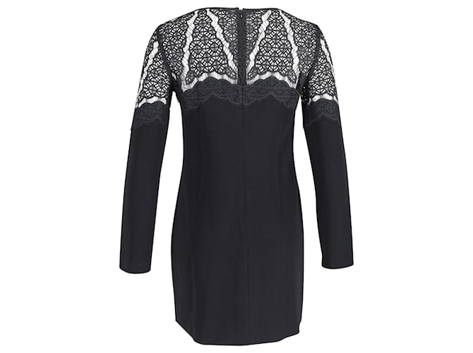 Mini abito in pizzo Diane Von Furstenberg in triacetato nero Sintetico  ref.898756
