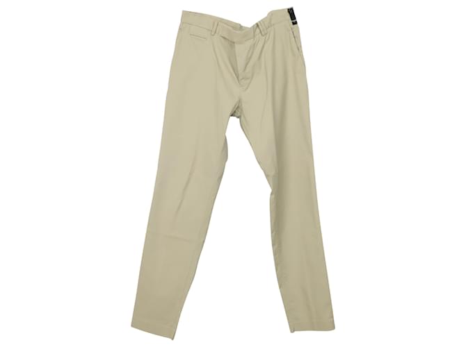 Fendi Tapered Pants in Beige Cotton  ref.898830