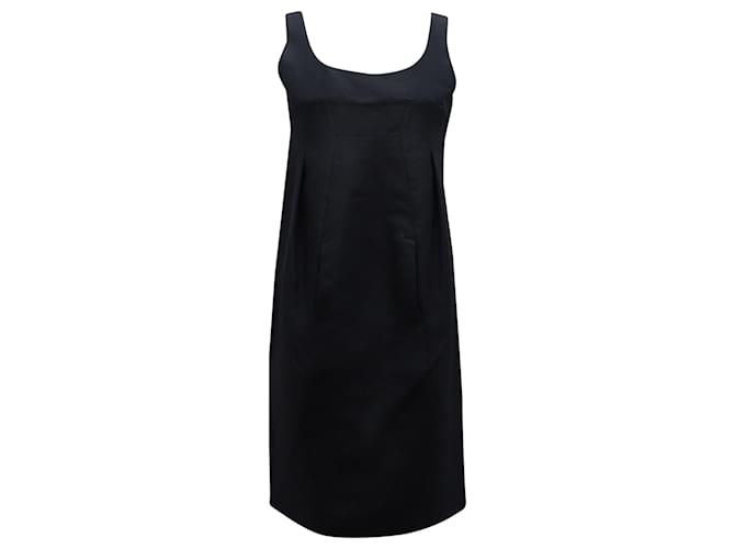 Marni Open Back Shift Dress in Black Cotton  ref.898836