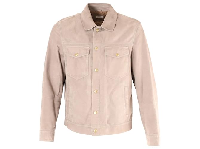 Brunello Cucinelli Shirt Jacket in Grey Suede  ref.898841