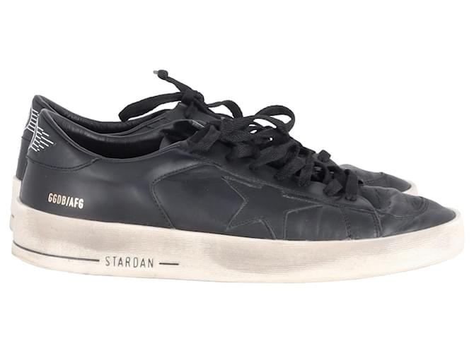 Golden Goose Stardan LowTop Sneakers in Black Leather  ref.899102