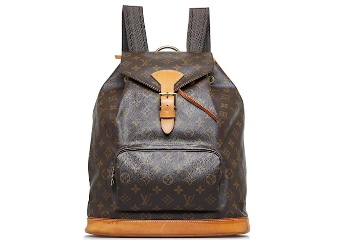 Louis-Vuitton-Monogram-Montsouris-GM-Back-Pack-Brown-M51135
