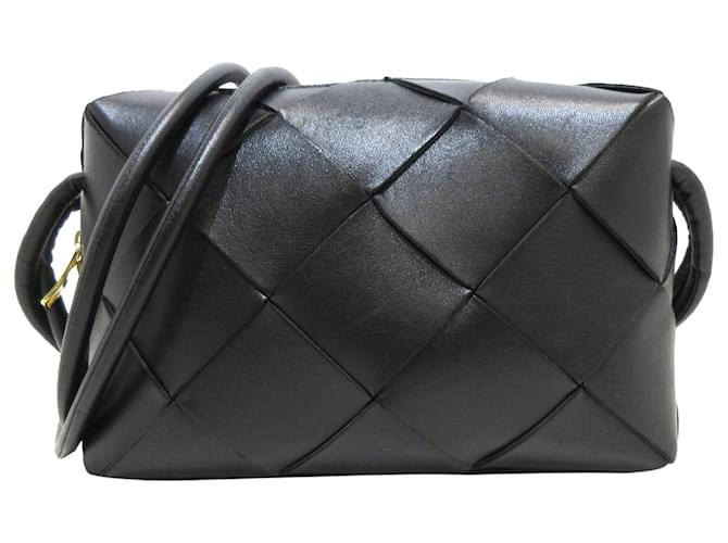 Bottega Veneta Small Intrecciato Padded Leather Shoulder Bag Black
