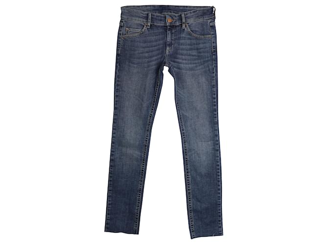 Isabel Marant Slim Fit Jeans aus blauem Baumwolldenim Baumwolle  ref.899798