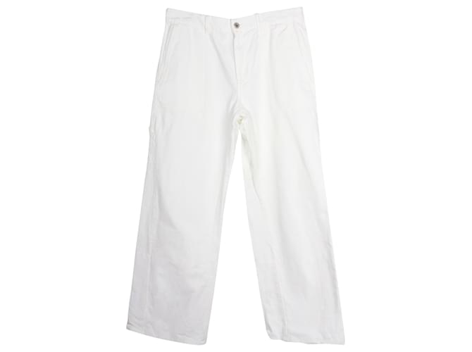 Jeans Loewe Fishermen em algodão branco  ref.899832