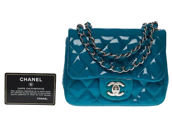 Sac Chanel Timeless/Classico in Pelle Blu - 101213  ref.900048