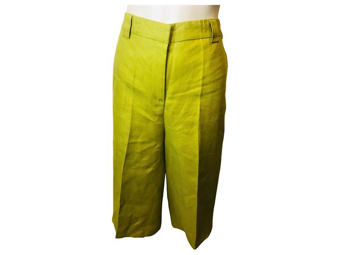 Bermudas de linho Hod Verde oliva