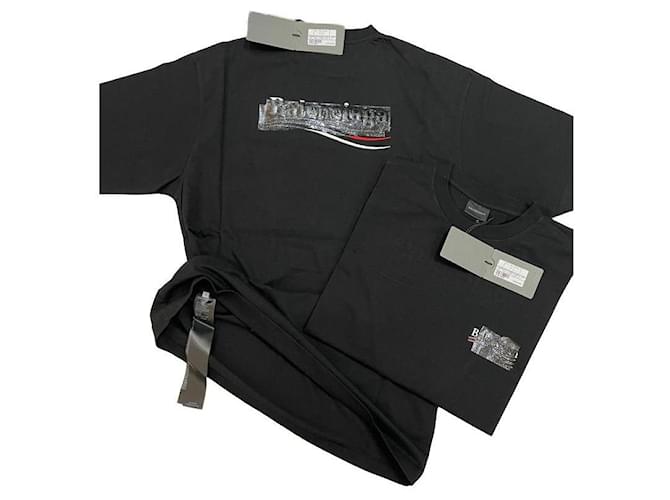 Balenciaga logoprint tshirt in grey Cotton ref755555  Joli Closet