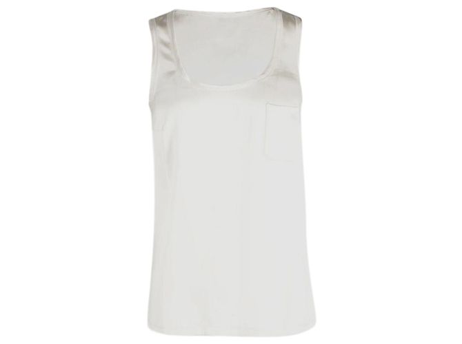 Joseph Tanktop aus Ecru-Seide Weiß Roh