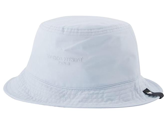 Autre Marque Technic Bucket Hat - Maison Kitsuné - Blue - Nylon  ref.900213