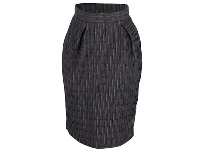 Dolce & Gabbana Pencil Skirt in Black Silk  ref.900242