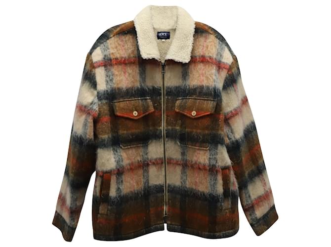 Levi's Sherpa Ranch Coat in Brown Polyester  ref.900252