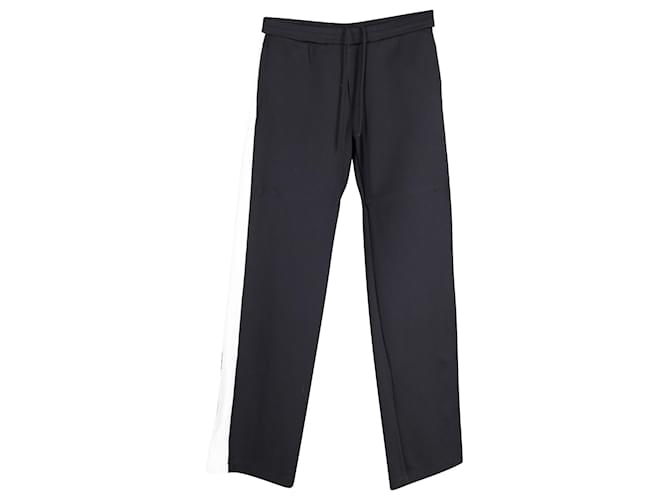 Valentino Pantalon de survêtement avec logo en polyamide noir Nylon  ref.900277