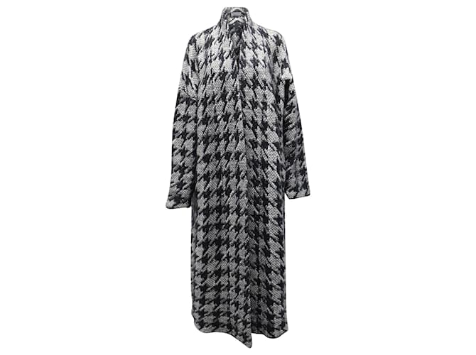 Gabriela Hearst Houndstooth Long Coat in Multicolor Wool  ref.900301