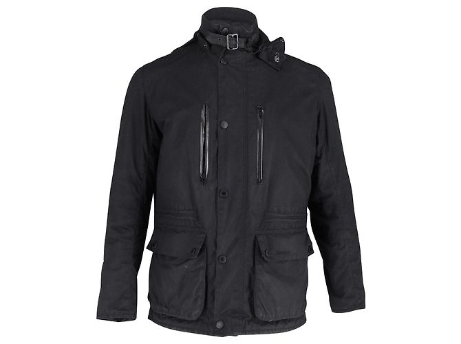 Barbour Cumbrae Casual Jacket in Black Cotton