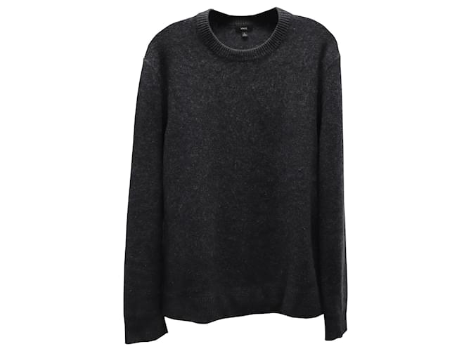 Vince Crewneck Sweater in Dark Gray Cashmere Grey Wool  ref.900401
