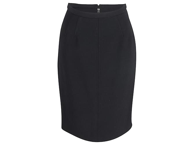 Dolce & Gabbana Pencil Skirt in Black Lana Vergine Wool  ref.900410