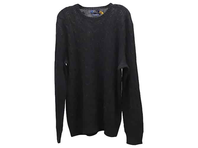 Polo Ralph Lauren Crewneck Sweater in Grey Cashmere Wool  ref.900421