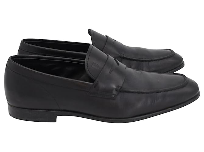Tod's Penny Loafers in Black Leather   ref.900430