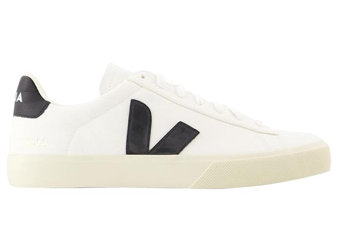 Campo Sneakers - Veja - White/Black - Leather Pony-style calfskin  ref.900488