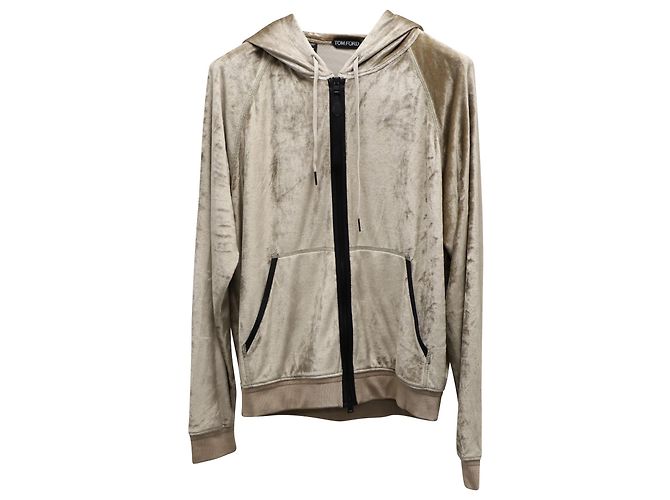 Tom Ford beige Jacke Sweatsuit-Oberteil