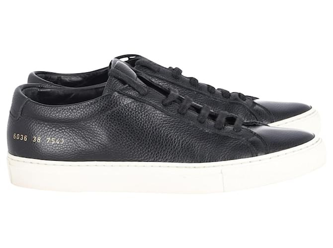 Autre Marque Common Projects Achilles Low Top Sneakers in Black Leather   ref.900527