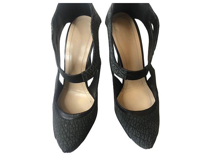 Aperlai-Sandalen mit Absatz Anthrazitgrau