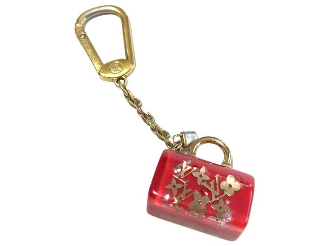 Speedy Louis Vuitton Bijoux de sac chaîne et porte clés Rosso