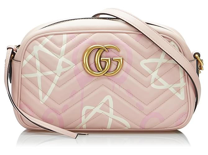 Chain Bag Gucci Marmont Ghost Bag Gucci Pink Small GG Marmont