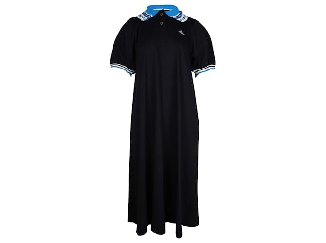 Vivienne Westwood Anglomania Poloshirt-Kleid aus marineblauer Baumwolle  ref.901183