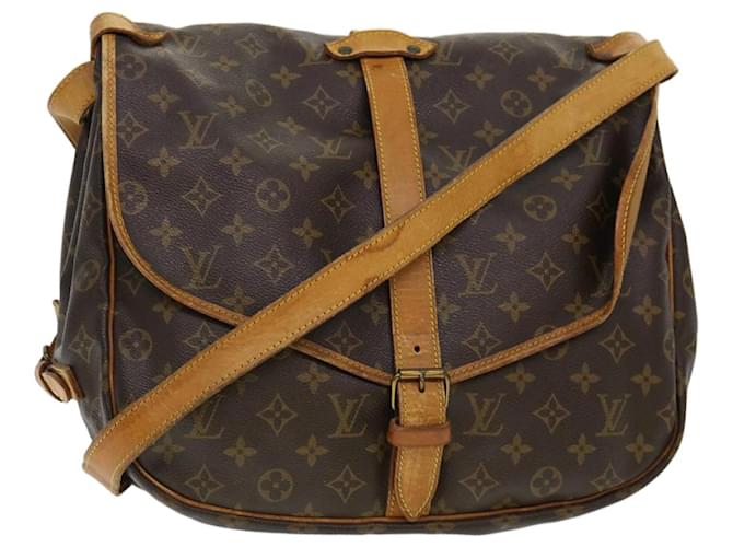 Louis Vuitton Monogram Saumur 35 Shoulder Bag M42254 LV Auth 40585 Cloth  ref.901232