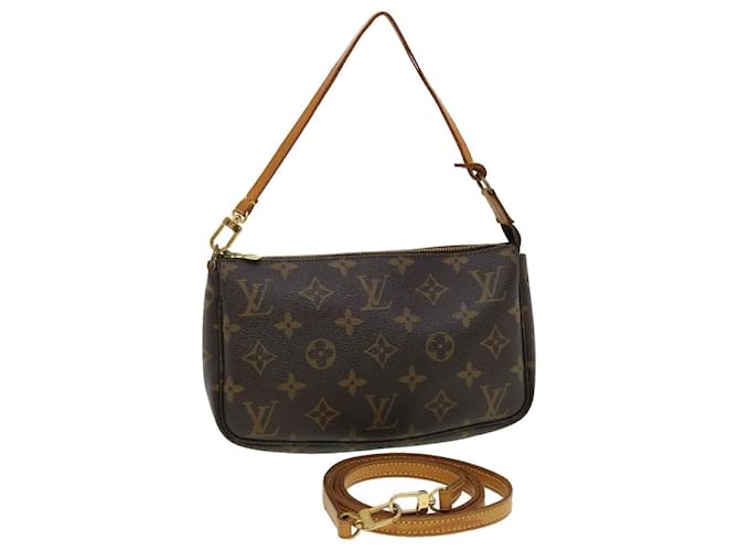 LOUIS VUITTON Monogram Pochette Accessoires Pouch 2Weg M51980 LV Auth am4196 Monogramm Leinwand  ref.901333