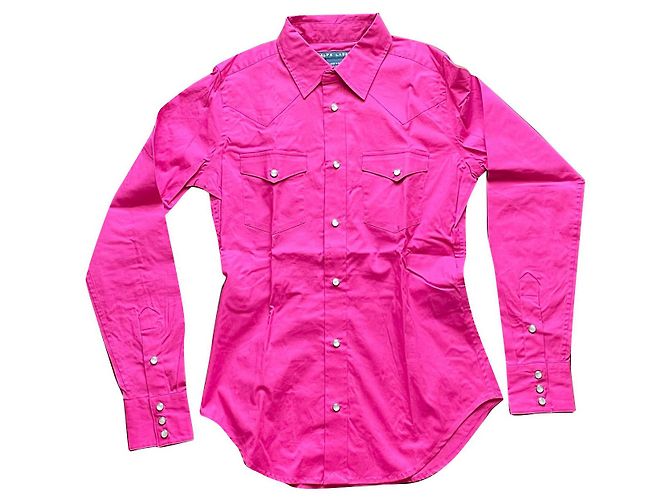Camicetta Ralph Lauren Rosa Cotone Elastan XS