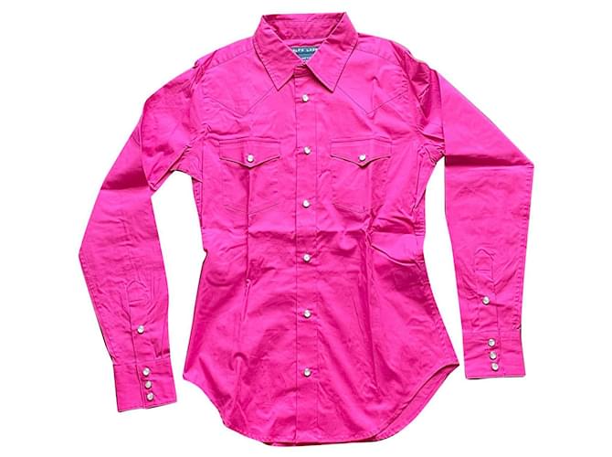 Ralph Lauren Tops Pink Cotton Elastane  ref.901458