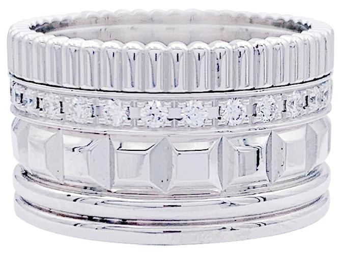 Boucheron ring, "Four Radiant Edition", WHITE GOLD, diamants. Diamond  ref.901480