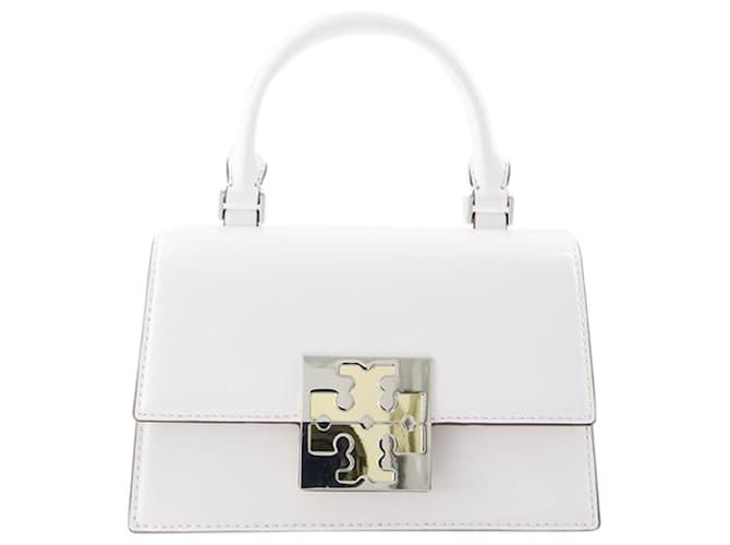 Trend Spazzolato Mini Bag - Tory Burch - Leather - White Pony-style calfskin  ref.901573