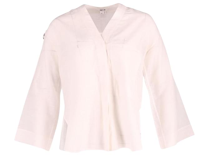 Helmut Lang Casual Blouse in White Cotton   ref.901575