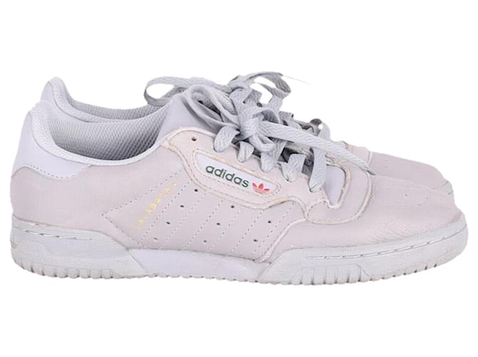 Adidas Yeezy Calabasas PowerPhase Sneakers in Grey Leather  ref.901589