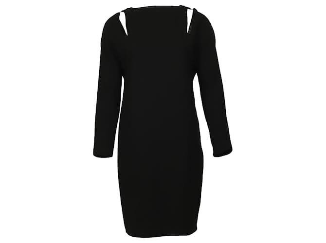 Jean Paul Gaultier Kleid mit Schulterausschnitten aus schwarzem Triacetat Synthetisch  ref.901598