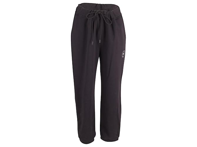 Stella Mc Cartney Pantalones de chándal Stella Mccartney x Adidas en punto de algodón negro  ref.901634