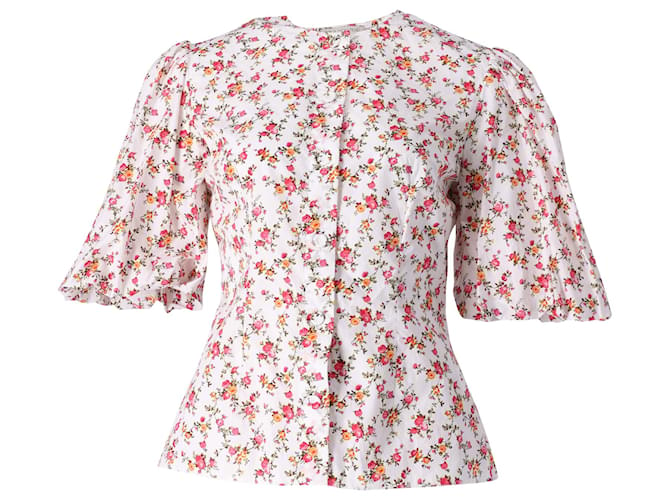 Autre Marque Blusa floral Emilia Wickstead em algodão multicolorido Multicor  ref.901636