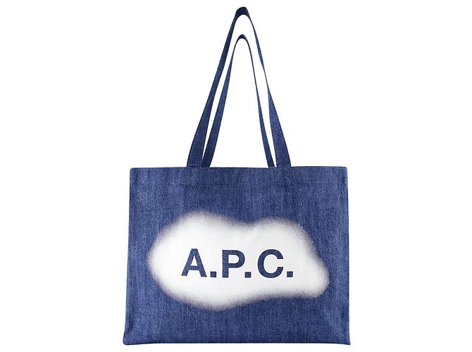 Apc Borsa Diane Tote - A.P.C - Cotone - Blu