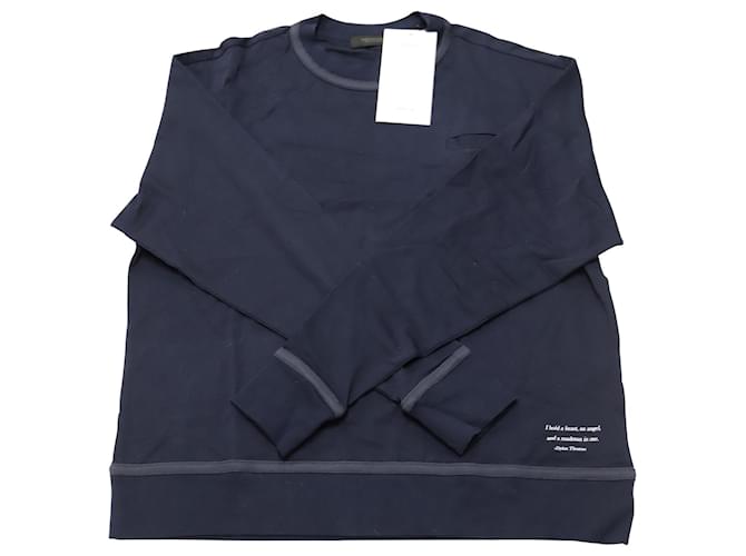 Undercover Long Sleeve Sweatshirt in Navy Blue Cotton  ref.901764
