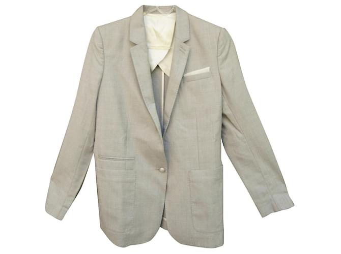 jacket The Kooples p 38 Grey Wool  ref.901780