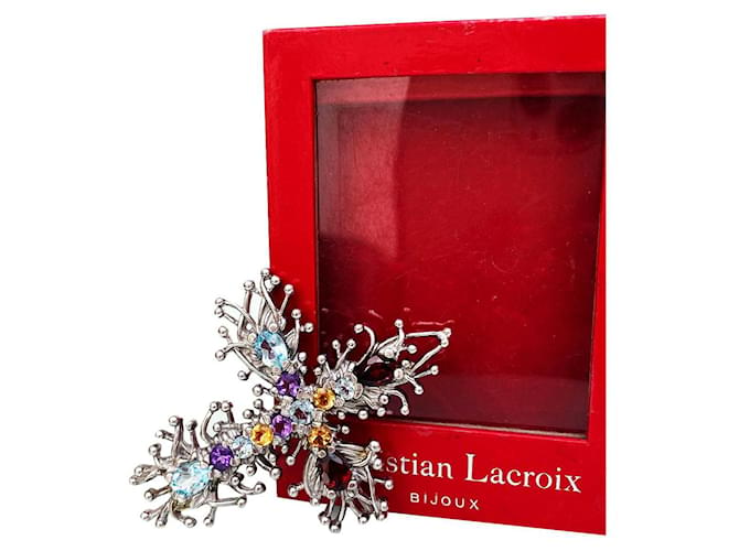 Christian Lacroix Pins & brooches Silvery Metal  ref.901784