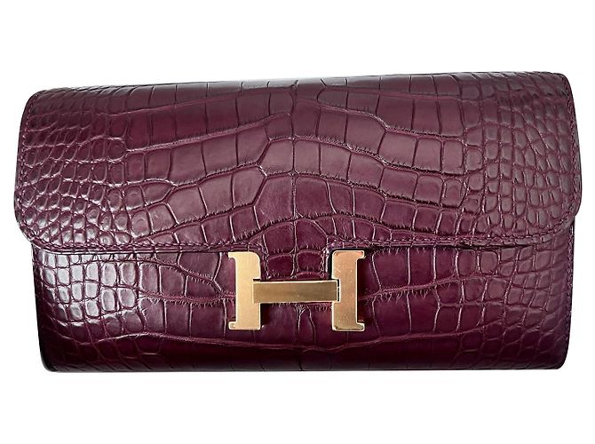 Constance Hermès Pochette Bordò Pelli esotiche