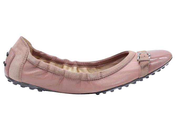 Tod's Ballet Flats in Pink Leather  ref.901927