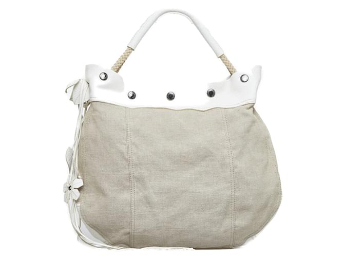 Prada Canvas Shoulder Bag Beige Cloth  ref.901957